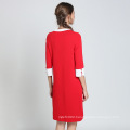 Style Korea Leisure Comfortable Mid-long Sleeve Dress